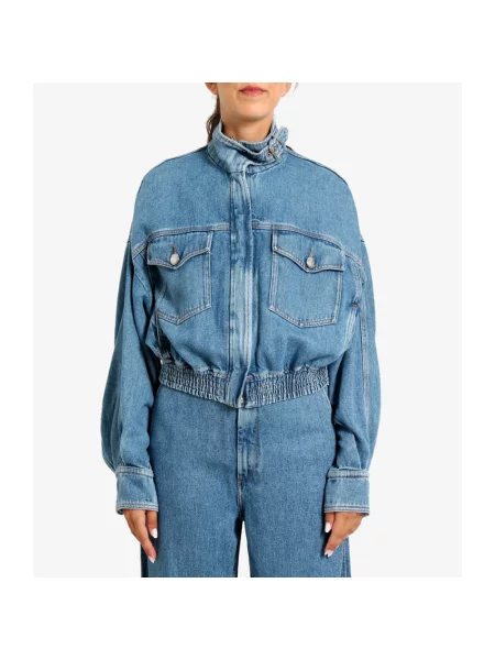 Kurtka jeansowa Sportmax niebieska