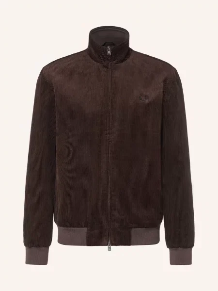 Fred Perry Kordová Bunda tmavě hnědá