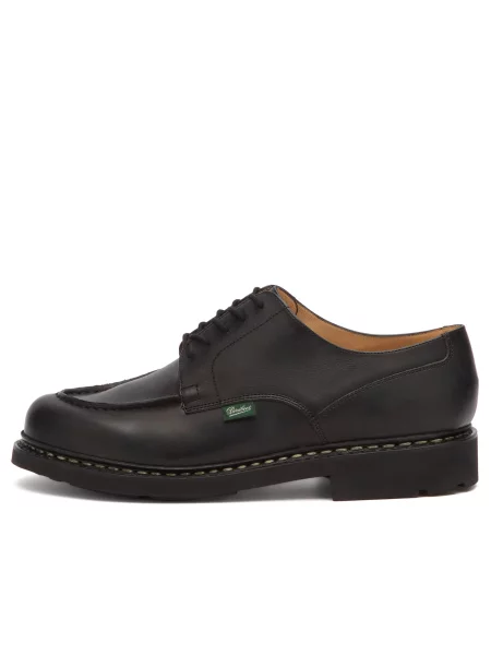 Derby Paraboot skórzany retro czarny