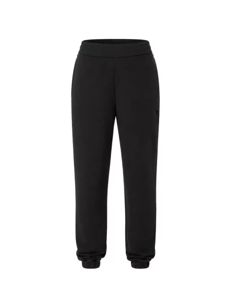 Pantaloni Armani Exchange alergare cu autograf negru