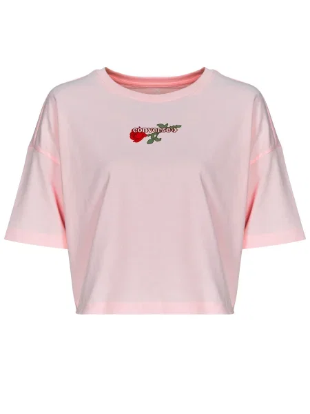 Cropp tricou Converse roz