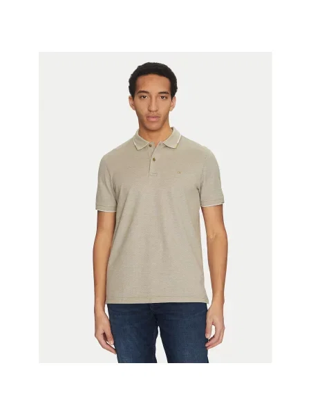 Polo majica Calvin Klein bež