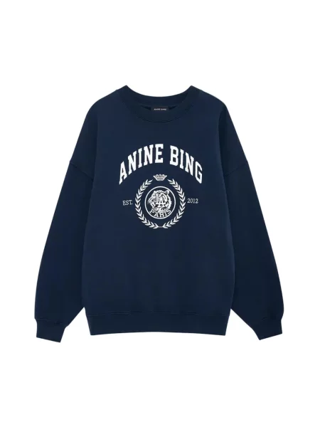 Bluza Anine Bing z logo niebieska
