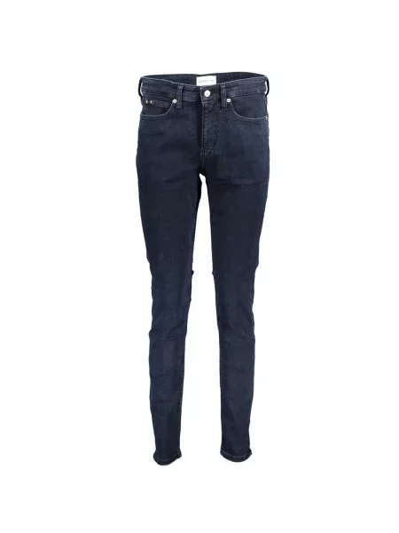 Skinny jeansy skinny Calvin Klein niebieskie
