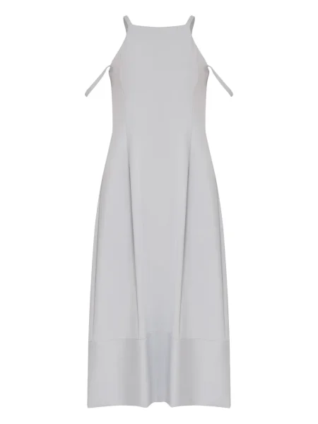 Rochie midi Gloria Coelho până la genunchi de costum gri