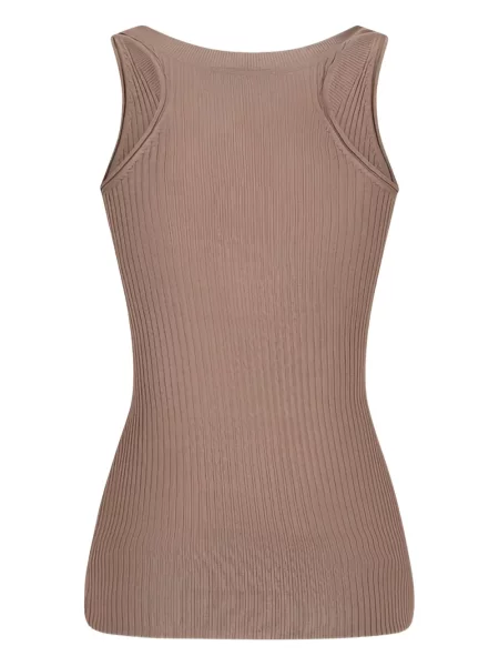 Top Wild Cashmere din cașmir maro