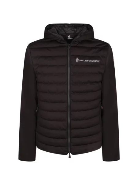 Bunda Moncler Grenoble s kapucí černá