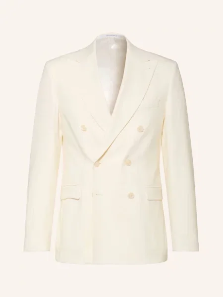 Wilvorst Oblekové Sako Slim Fit krémová