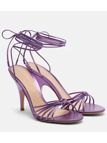 Sandale Gianvito Rossi din piele violet