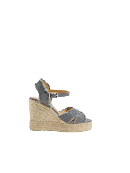 Lniane espadryle Castaner szare