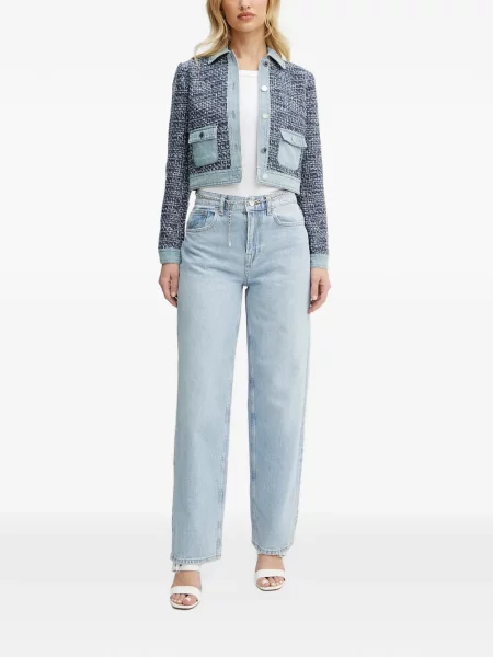 Geacă Morgan din tweed albastru