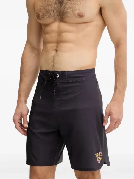 Pantaloni scurți Hurley cu model floral cu imagine negru