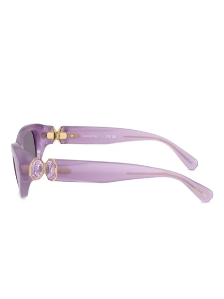 Sunčane naočale Swarovski Eyewear s kristalima ljubičasta