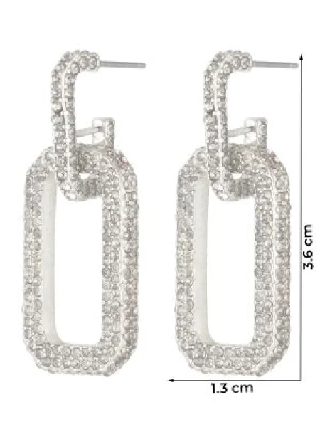 Cercei Allsaints transparente argintiu