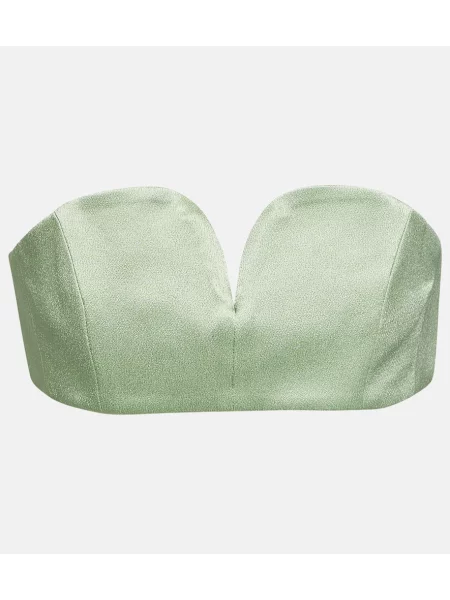 Satynowy top Blazã© Milano zielony