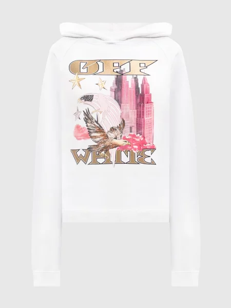 Худі Allover Frame Off-white біле