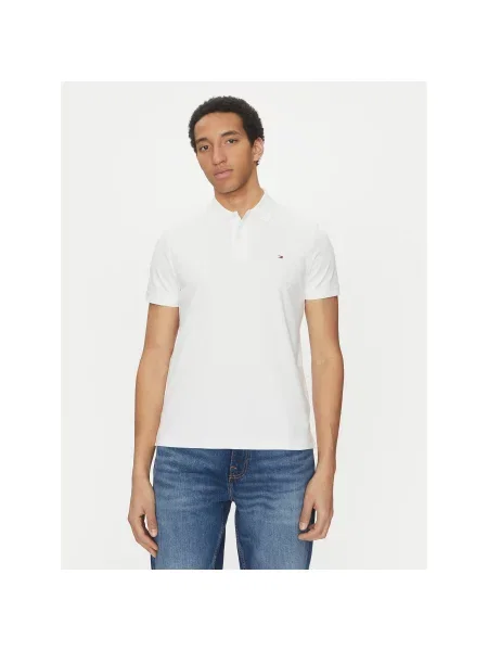 Tommy Hilfiger Polo majica Essential Regular Fit bela