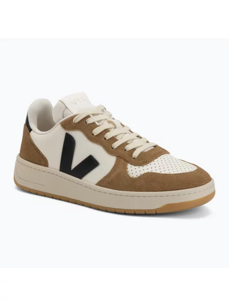 Кожаные кроссовки Veja V-10 черные