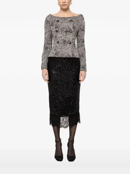 Marynarka Nissa z cekinami szara