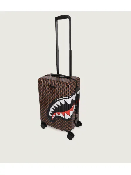 Sprayground Valiză Sharks In Paris WTF Bubbly | 45 x 33 x 21 cm maro