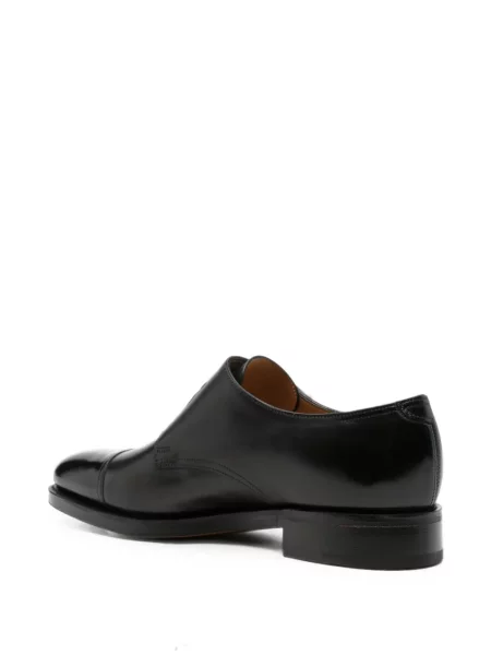 Pantofi monk John Lobb cu bretele negru