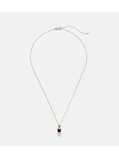Pandantiv Stone And Strand cu garnet auriu