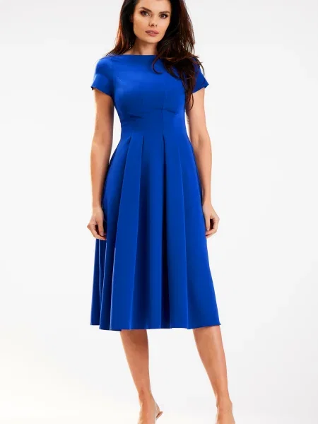 Sukienka midi Awama niebieska