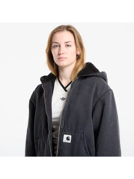 Bunda Carhartt WIP W Hooded Mitch Jacket Black S černá