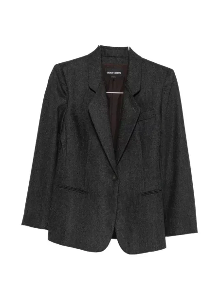 Sacou Giorgio Armani cu rever gri
