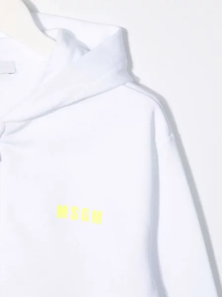 Bluza z kapturem dziecięca Msgm biała