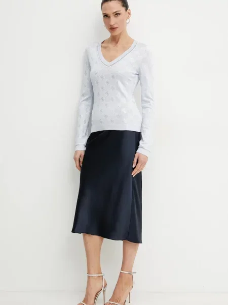 Guess sweter ROSIE lekki niebieski
