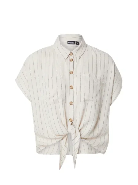 PIECES Bluză PCPIA / gri bej