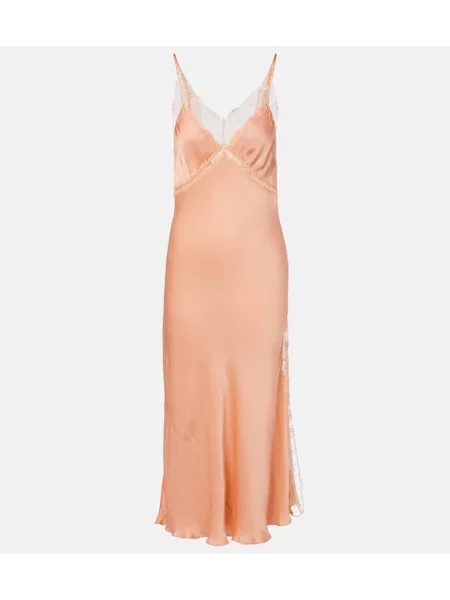 Rochie Poupette St Barth din satin roz