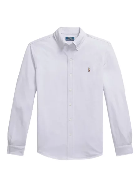 Pletene sportske kratke hlače Polo Ralph Lauren s printom bijela