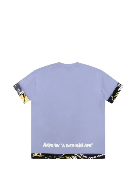 Tricou Aape By A Bathing Ape cu aplicații violet