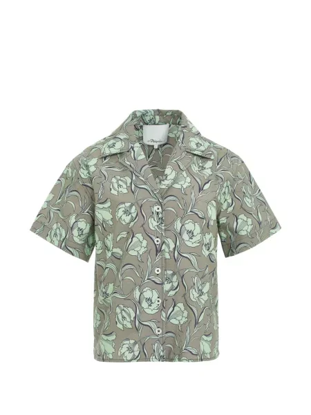 Scurt cămașă 3.1 Phillip Lim cu model floral cu imagine maro