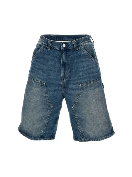 Szorty jeansowe Carhartt Wip niebieskie