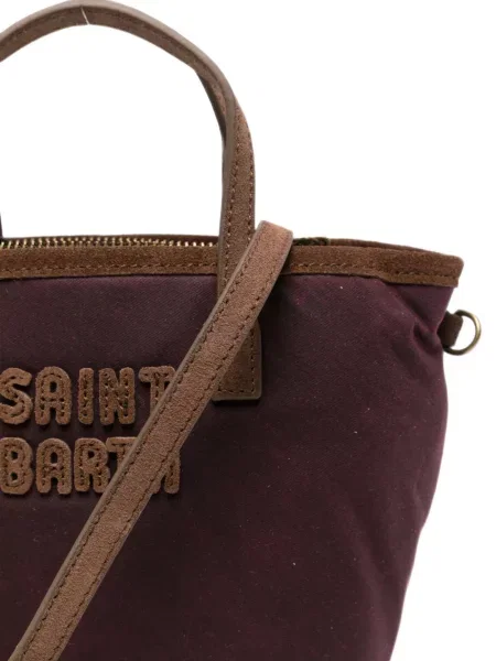 Szarvasbőr shopper táska Mc2 Saint Barth autogrammal piros