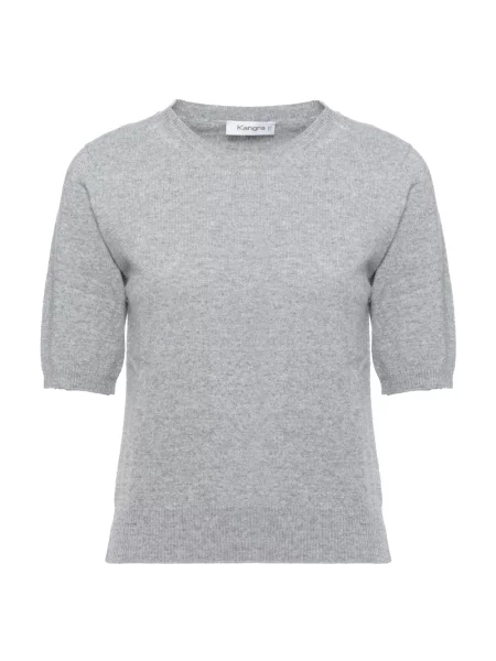 Sweter Kangra z kaszmiru szary