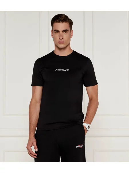 Guess Jeans Tricou Embro negru