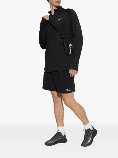 Sală de gimnastică pantaloni scurți Nike cu cordon din jerseu negru