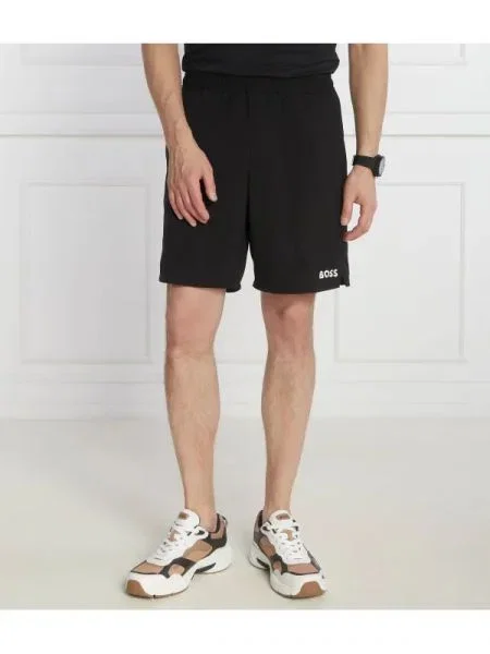 BOSS GREEN Pantaloni scurți S_Set boss x matteo berrettini negru
