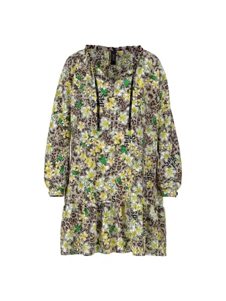 Wielobarwność sukienka Marc Cain z nadrukiem