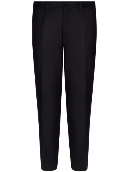 Pantaloni Dolce & Gabbana de lână albastru