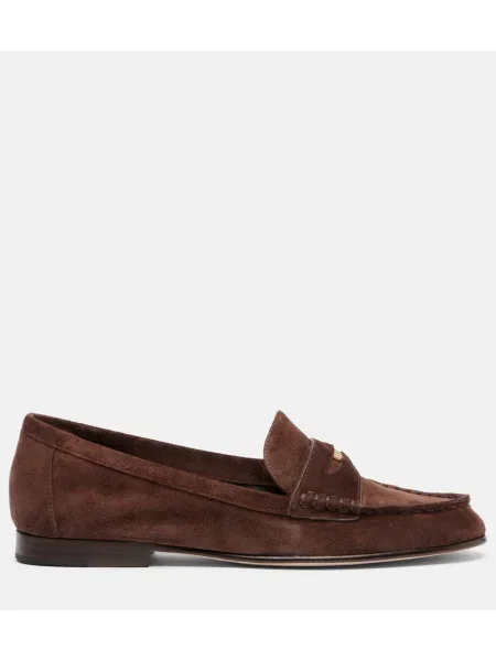 Pantofi loafer Veronica Beard din piele de căprioară maro