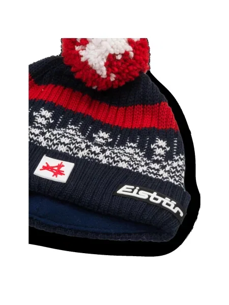 Czapka Eisbar Norrak Pompon MÜ SA niebieska