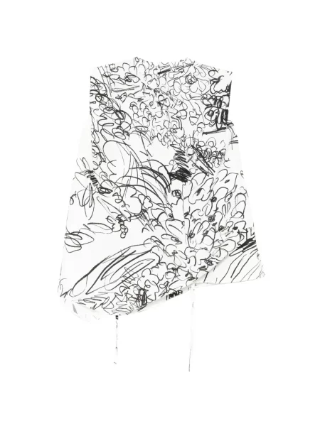 Top Jnby cu model floral alb
