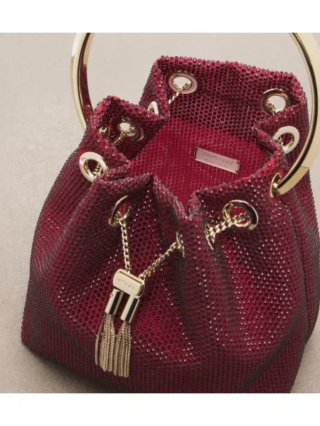 Geantă Jimmy Choo plasă roșu
