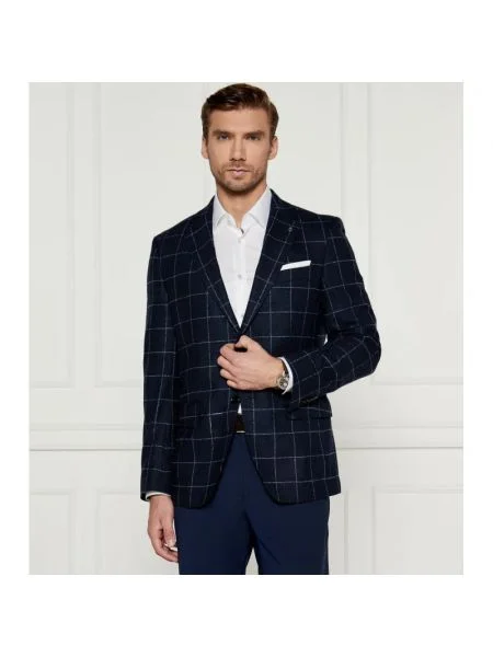 BOSS BLACK De lână sacou Hutson negru