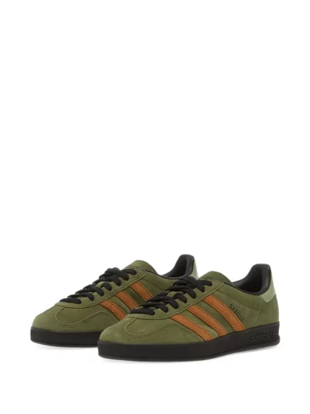 Маратонки Adidas Gazelle с връзки с дантела зелено
